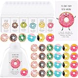 Yousoontic 24 Pcs Employee Appreciation Gift Bulk Mini Resin Donuts You're Amazing Donut Pun Sign Card Thank You Gift for Staff Team Coworker