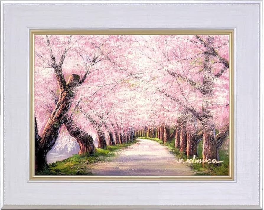 原画 油彩画 【夢の国】 油彩画0号 「是より先は花の山「赤い夢」」 | ｜正光画廊