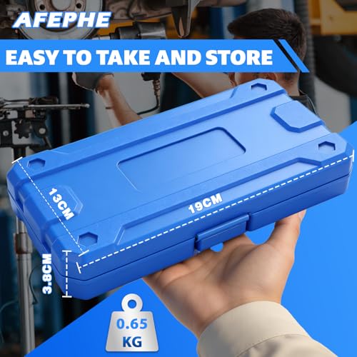 AFEPHE 10 PCs Vielzahn Nuss Satz 1/4, 3/8, 1/2, Steckschlüsselsatz, M4 M5 M6 M8 M9 M10 M12 M14 M16 M18 aus CR-V