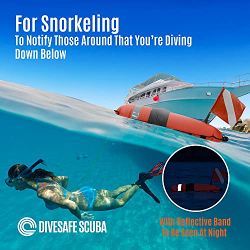 DiveSafe Torpedo Buoy Float for Scuba Diving Spearfishing, Free Diving, Snorkeling and Swimming - Image 3