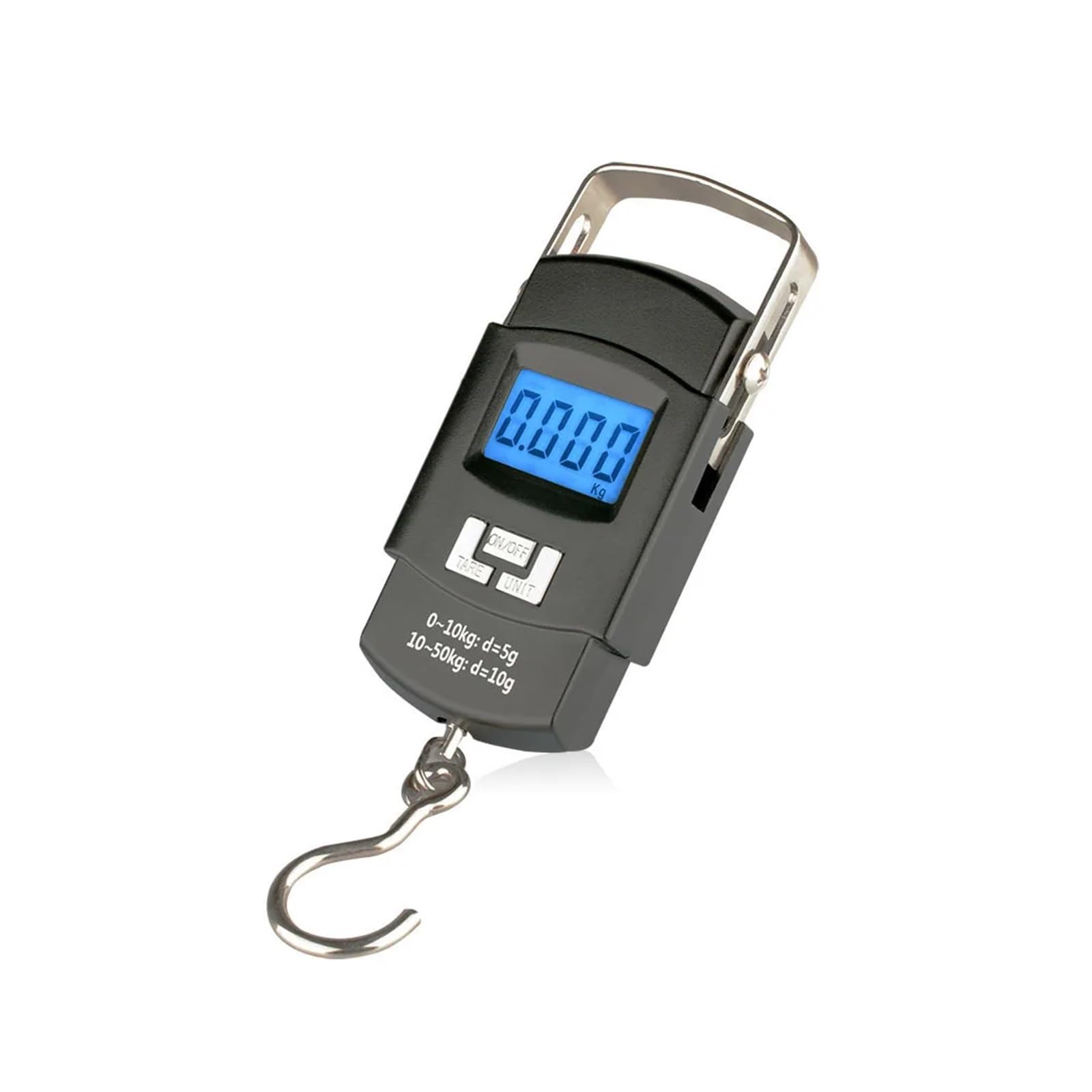JVDDI Digital Hanging Scale Scale Hook Fish Weight Mini Hanging Pocket Portable 50kg LCD Digital Luggage Weighing Heavy Duty Crane Hook(Charging)