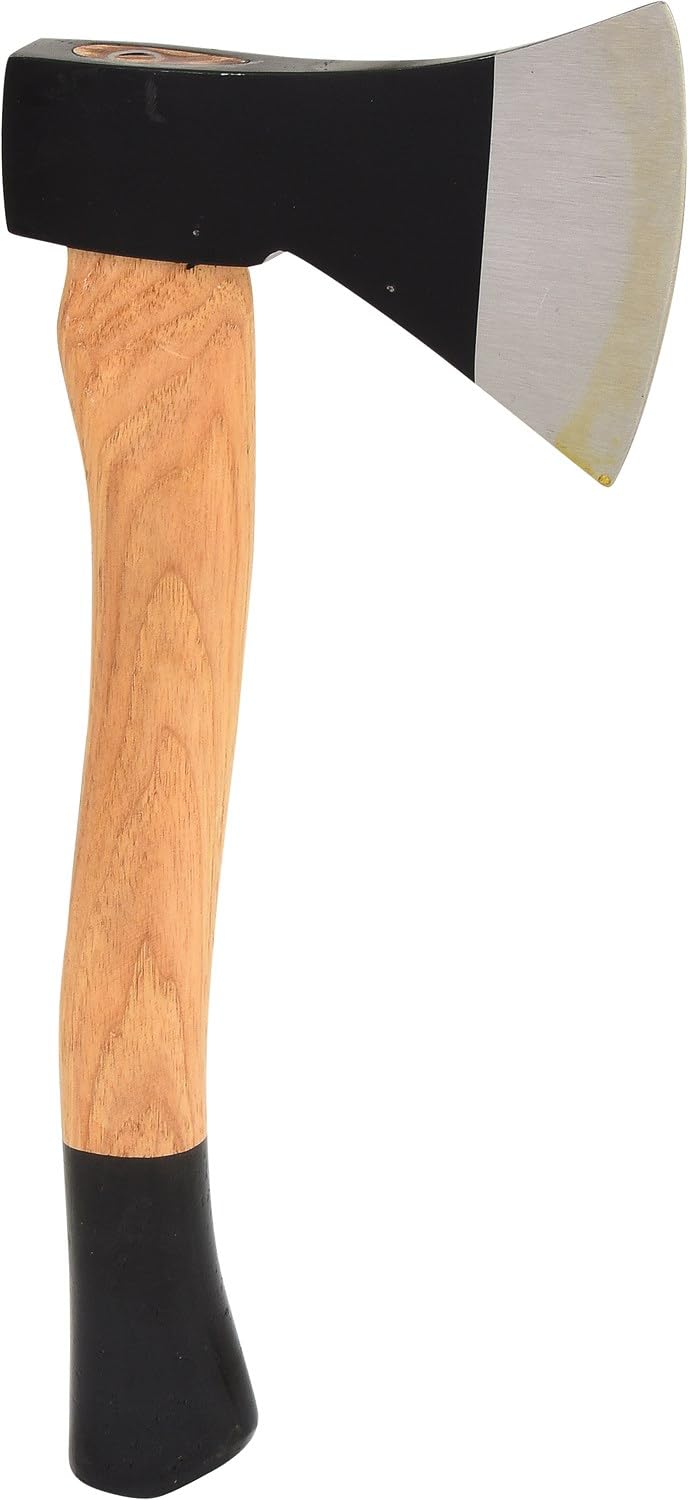 Hachette canadienne, tete 800 G, manche HICKORY maintenu avec coins en acier