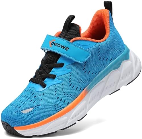 Kids Sneakers Shoes Boys Girls for Running Tennis Shoes Athletic Walking Outdoor Gym Sports Lightweight Breathable Mesh Indoor Training Shoe