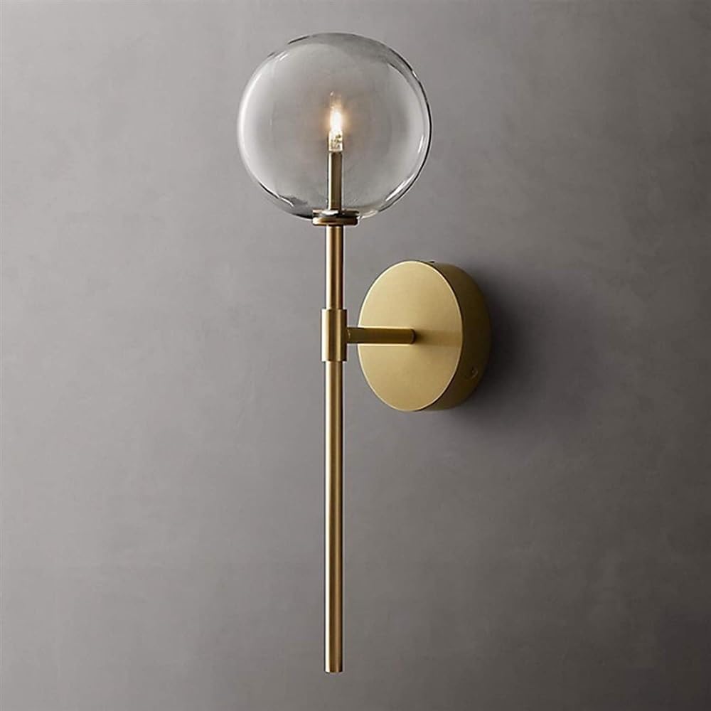 JYBNBBE Wall Sconces for Bedroom Globe Wall Light Indoor Reading for Bedroom Living Corridor Dining Wall Wall Mounted Lamp,Gold
