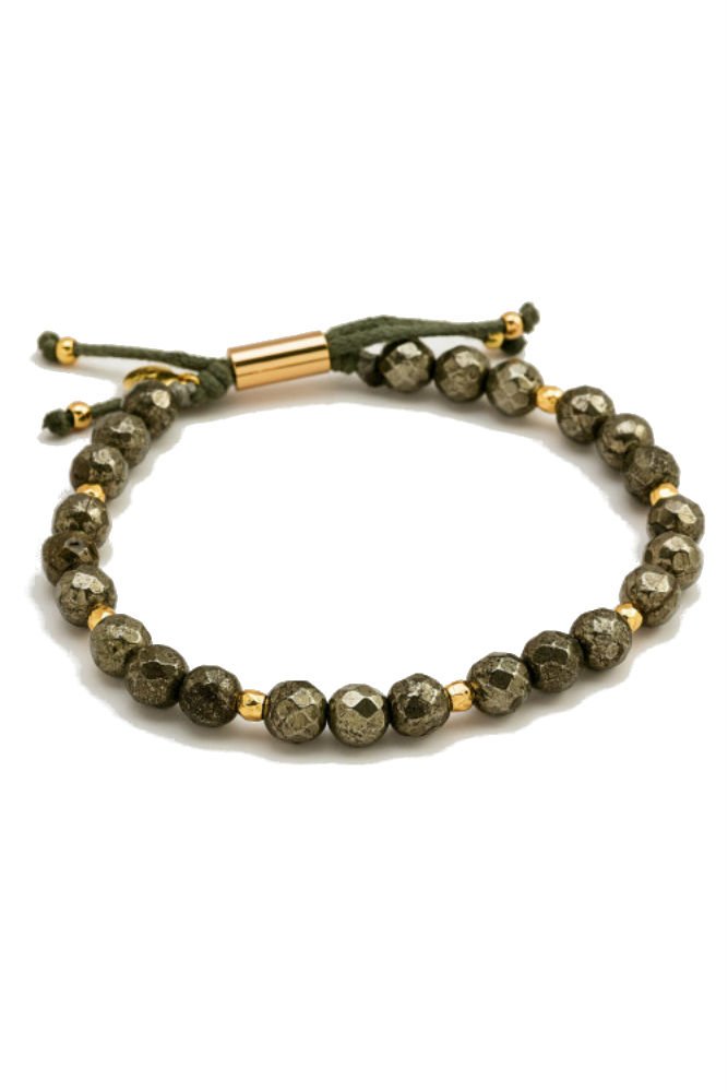 gorjanaPower Gemstone Pyrite Beaded Bracelet for Strength 17120530GPKG, Stone
