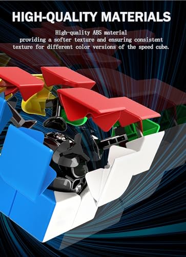 Image of CFMOUR Speed Cube 2x2 3x3 Set - Stickerless 2C+3C Magic Cubes Pack Bundle | Moyu Meilong, Fast Turning, Smooth, Durable, Brain Teaser, Birthday Party Gift, Vivid Colour, Puzzle Game Toy for Kids&Adults