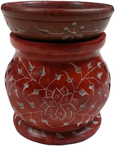 Shiva Burnt Umber Eternity Soapstone Essential Oil Burner/Aromatherapy Oil  Burner - Medium : Amazon.co.uk: Home u0026 Kitchen