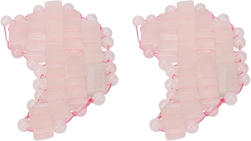 Miniatura 9 de Máscara para debajo de los ojos, 2 unidades, máscara de ojos de jade de cuarzo rosa, antienvejecimiento, eliminación de hinchazón, máscara facial de