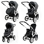 Kinderwagen 3in1 2in1 Isofix Buggy Set Queen by Lux4Kids Mint 2in1 ohne Babyschale