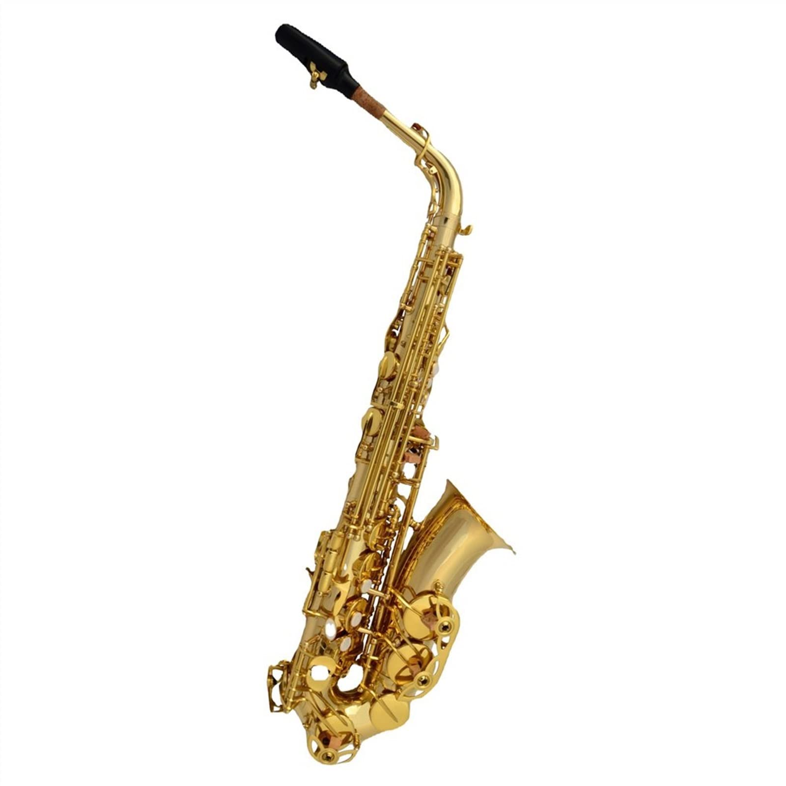 Sax Studente Sassofono Contralto Professionale in Mi Bemolle Sassofono Laccato Oro con Accessori per Sax