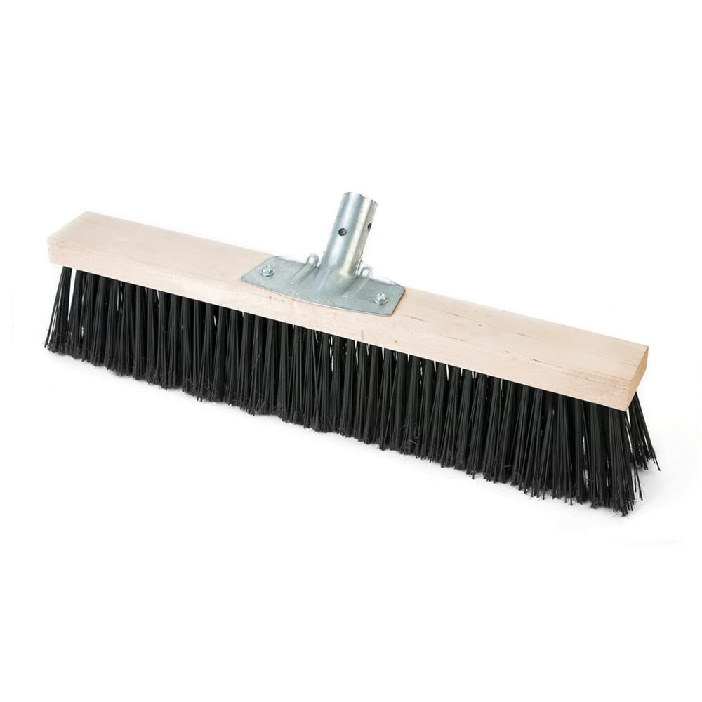 Scopa Industriale nera cm.80 setole dure da esterno - Cartone 6 pezzi.