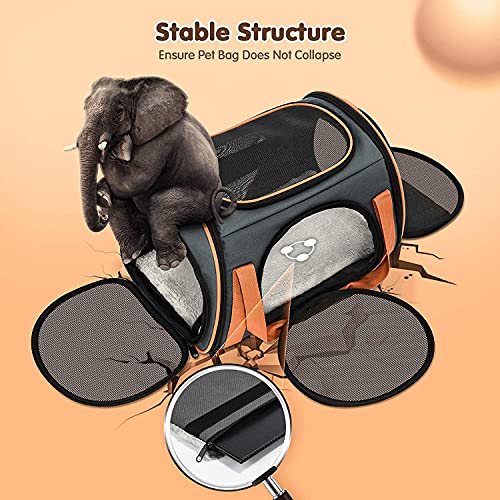 OKMEE Cat Carrier TSA Airline Approved with Ventilation for Small Medium Cats Dogs Puppies, Dog Carrier with Big Space… - Image 5