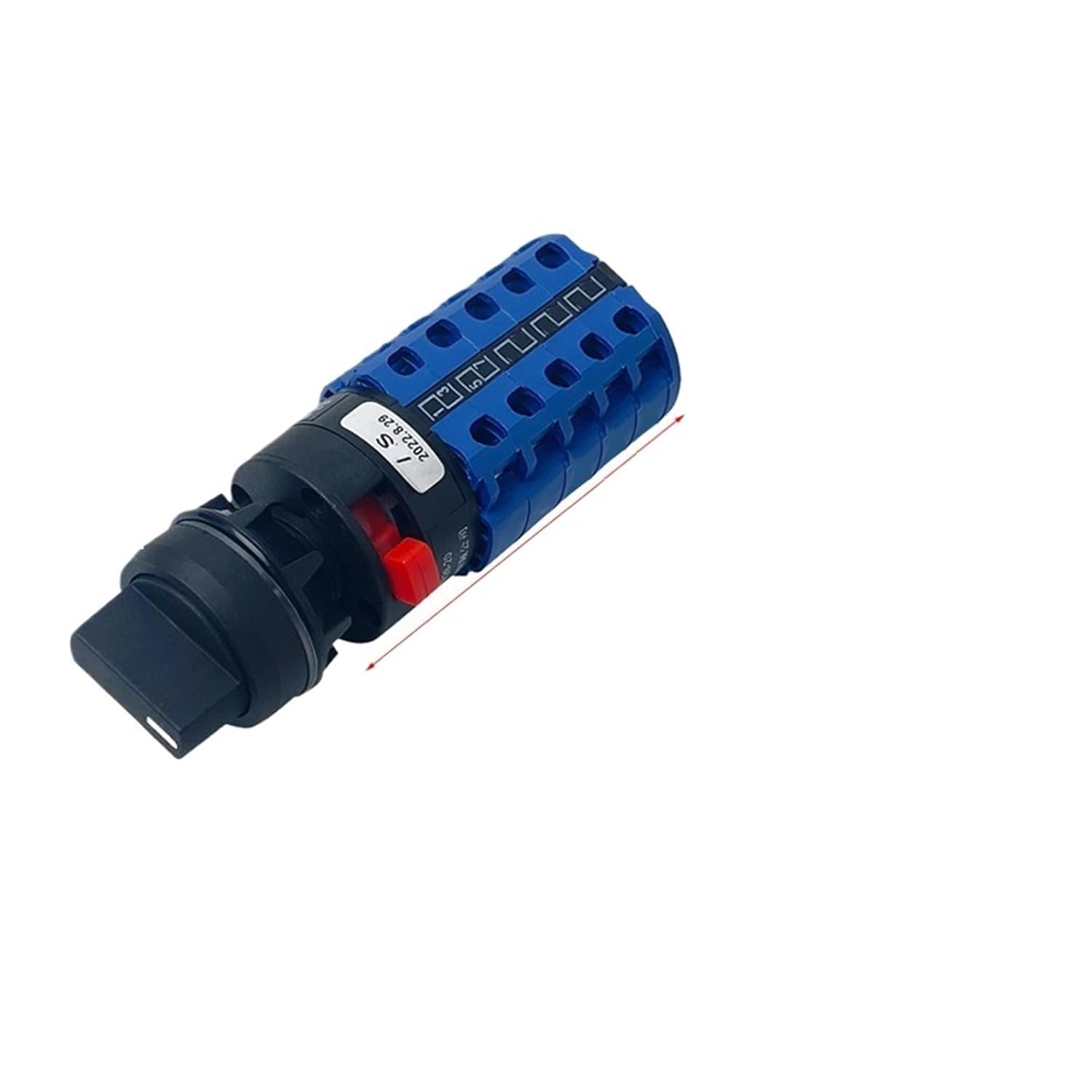 LW26-20S Single Hole Mounting Size 22mm Rotary Cam Switch 20A Changeover Main Selector Silver YMW26(5P-102) Controls Switches