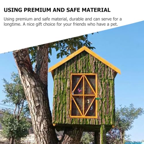 Corteza de árbol natural para terrario de reptiles con plataforma 8