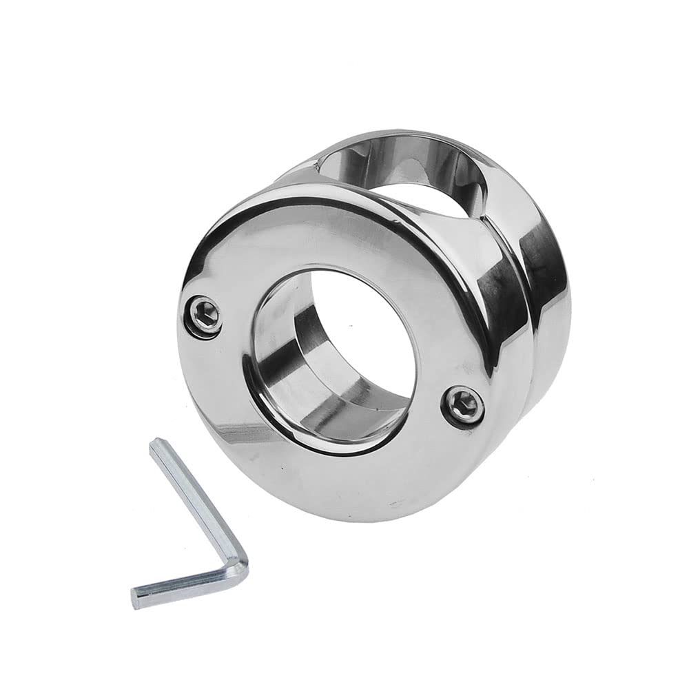 金属 ステンレス鋼 ペニスリング ヘビー デューティ陰茎リング コックリング 運動ボールストレッチャー陰嚢 男性 セックス ゲーム アダルトおもちゃ (小さいサイズ)