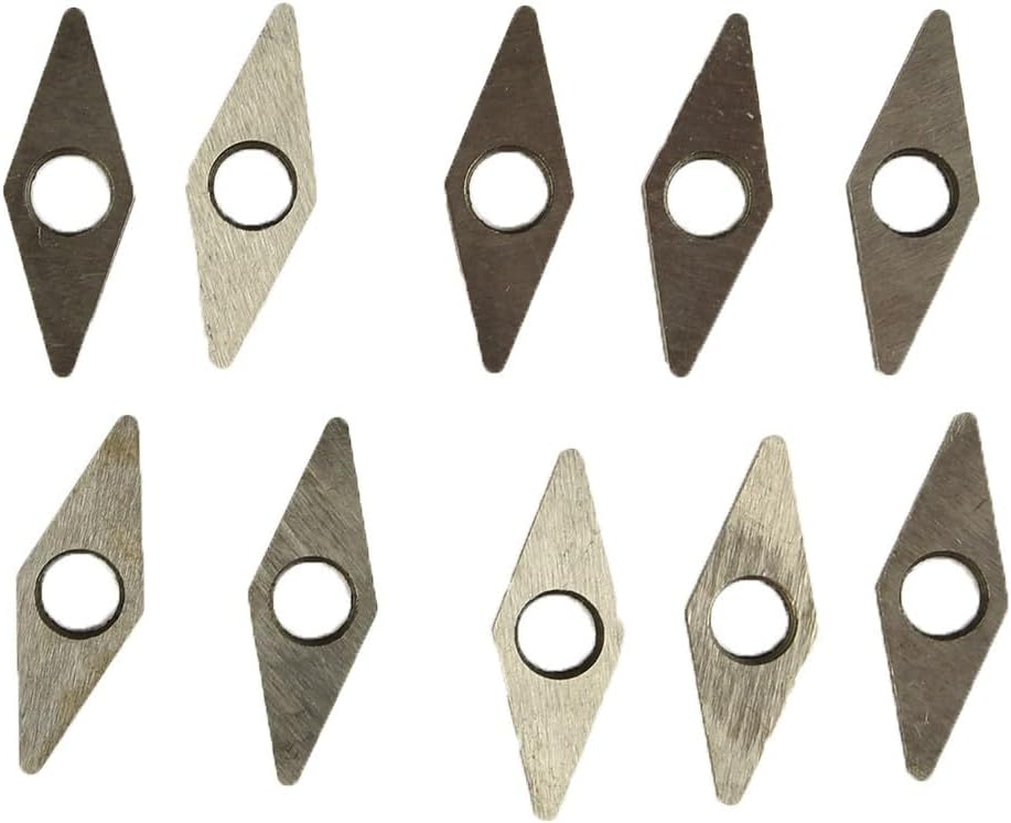 MV1603 Carbide Insert Shim Seats for VNMG160404 VNMG160408 VNMG160412 VNMG160416 Inserts, High Strength Hardness Turning Tool Protector 15mm x 15mm x 3.1mm 35 Degree Rhombus 10 Pieces