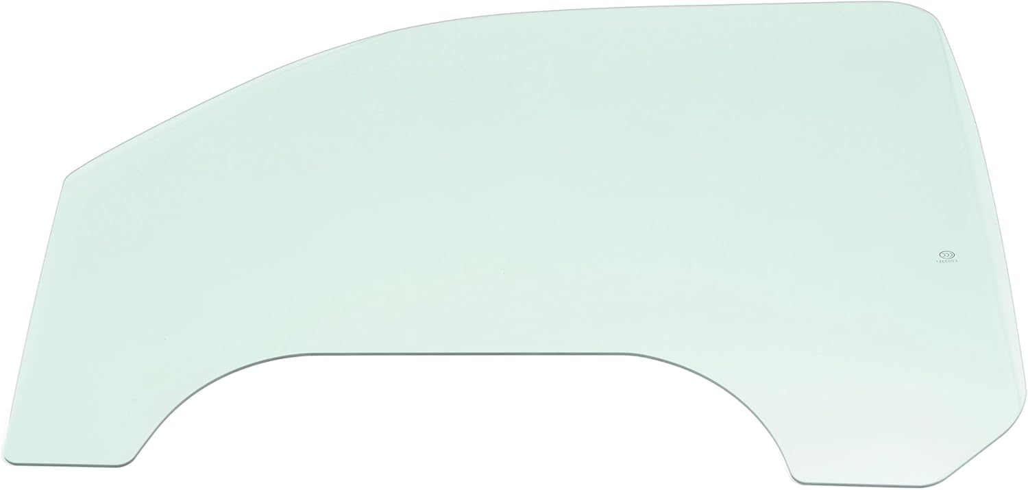 ALMULOO Driver Side Front Door Window Glass Compatible with 1999-2006 GMC Sierra & Chevy Silverado / 2007 Sierra Classic & Silverado Classic Light Green Tinted Tempered Glass Replacement