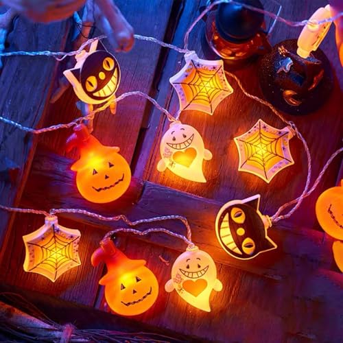 Luces de cadena para Halloween que resisten la lluvia en balcones y patios abiertos 7