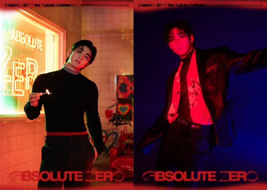 Album K-POP NU'EST BAEKHO ABSOLUTE ZERO CD Photo Set Complet Burning Melting Corée