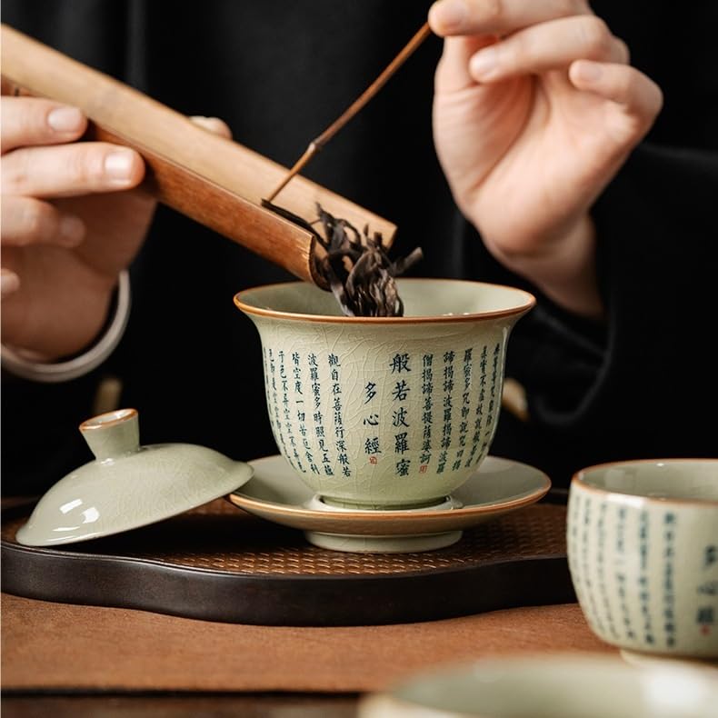 Matcha kubki ceramiczne Kung Fu filiżanka do herbaty salon miska na herbatę z pokrywką biurowa filiżanka do herbaty kubek do kawy dom picie filiżanka do herbaty zestaw do herbaty kubek do