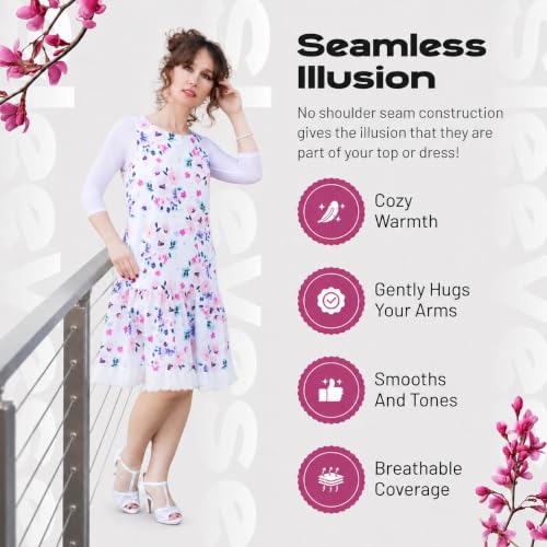Image of Sleevey Wonders Women's 3 /4 Length Slip-On Mesh Sleeves
