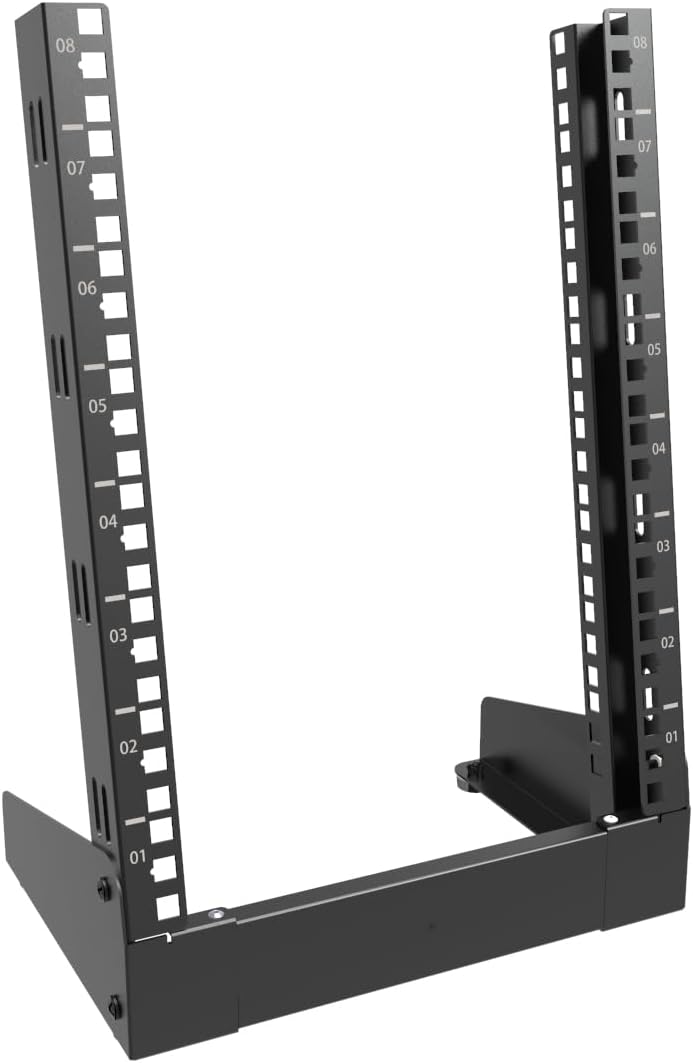 Amazon.com: QiaoYoubang 8U Small Desktop Network Rack, 10 inch Mini ...