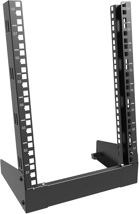 Amazon.com: QiaoYoubang 8U Small Desktop Network Rack, 10 inch Mini ...