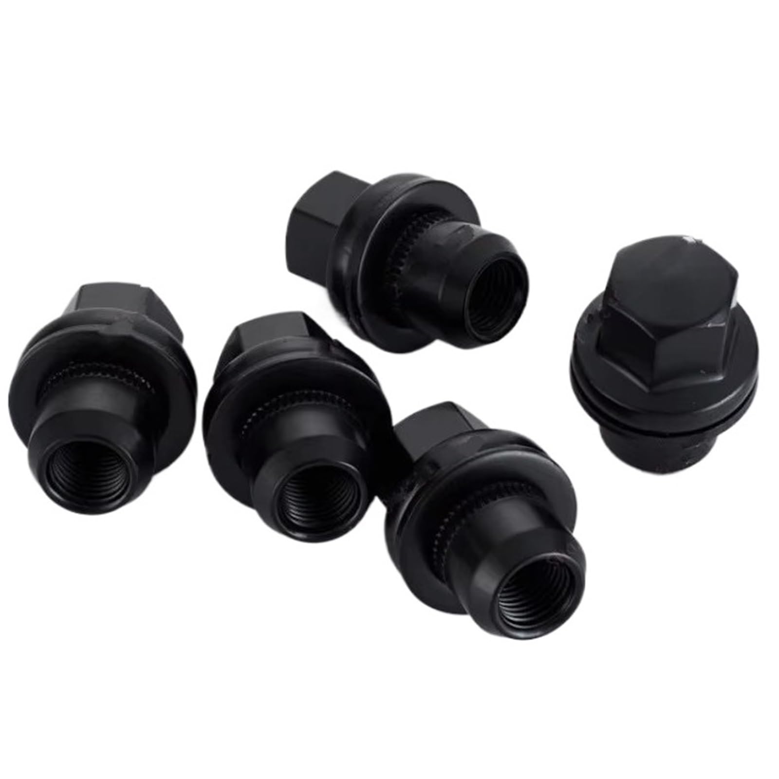 Tuercas de rueda negra evitan óxido en llantas Land Rover Discovery 3 LR068126 5PCS 5
