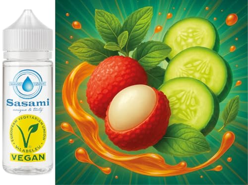 Arôme concentré concombre litchi menthe Jade Oasis Sasami 100ml pour e-liquide DIY vegan