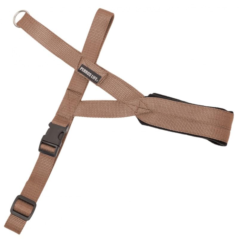 Pettorina Easy Play Cane Taglia Medio Piccola Torace 46-55 cm Jack Russel Bolognese Facile e Veloce da Indossare (Sabbia/Champagne)