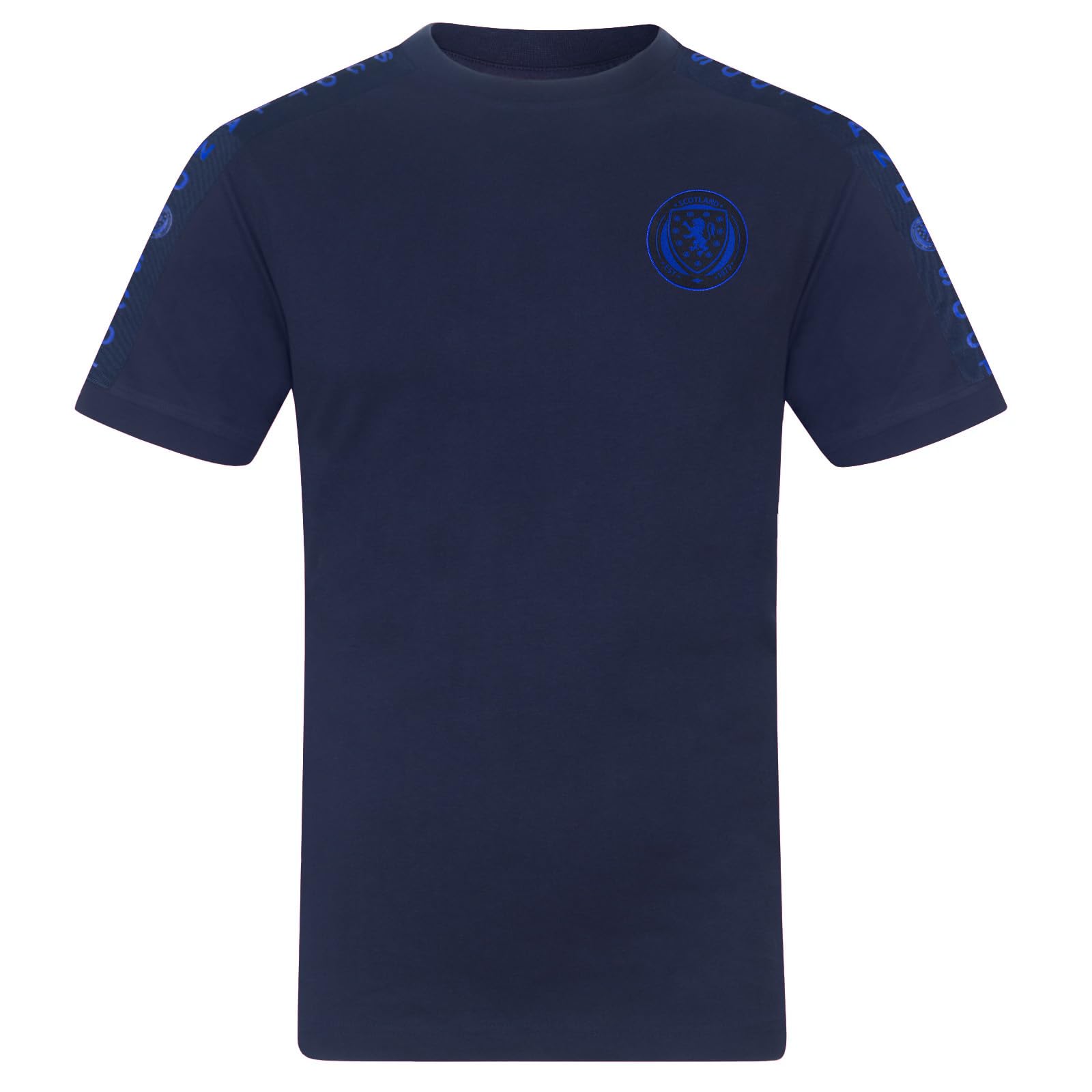 Scotland Kids T-Shirt Taped Official Football Gift Navy 4-5 Years