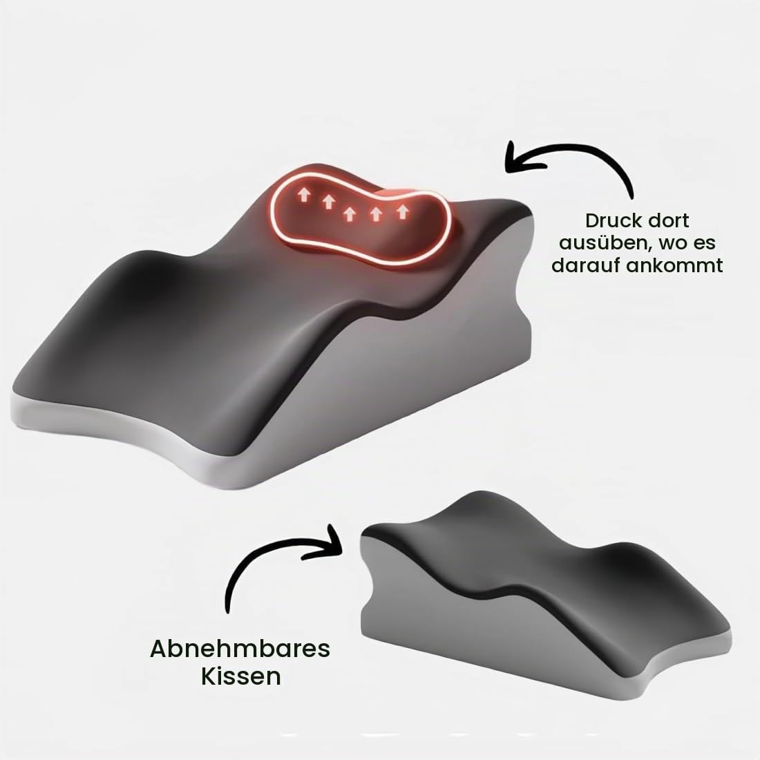 2026 Neue NOLEVA Sex Kissen, 60cm Noleva Komfortkissen, 27 Grad Sex Kissen, Ergonomisch aus Memory Schaum Keilkissen für Ohne Krämpfe In Beinen Oder Rücken,Schmerzfreie Intimität Heute (A1)