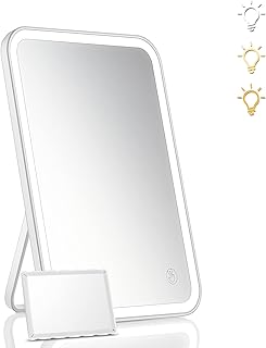 KOOKIN Espejo de maquillaje iluminado con luc...