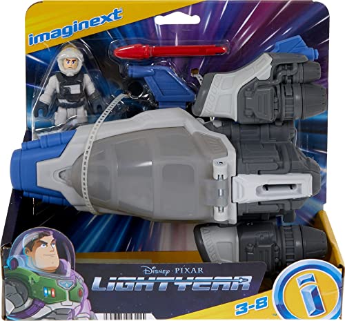 Disney And Pixar Lightyear Toys Imaginext Hyperspeed Explorer Xl-01 Spaceship & Buzz Lightyear Figure Set For Pretend Play Ages 3+ Years​ #TOP5