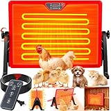 Chicken Coop Heater, Chicken Heater for Chicken Coop Accessories, Double Sided Brooder Plate for Chicks Timers and Thermostat, Chicken Heater for Coop, Chick Brooder Heating Plate UL-Compliant