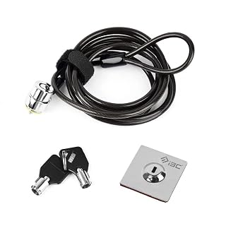 Anti-Diebstahl Laptop Schloss Kabel, Ankerplatte & 2 Schlüssel, Sicherheitsschloss mit Klebstoffplatte Elektronische Produkte - Amazon product rated Grade A