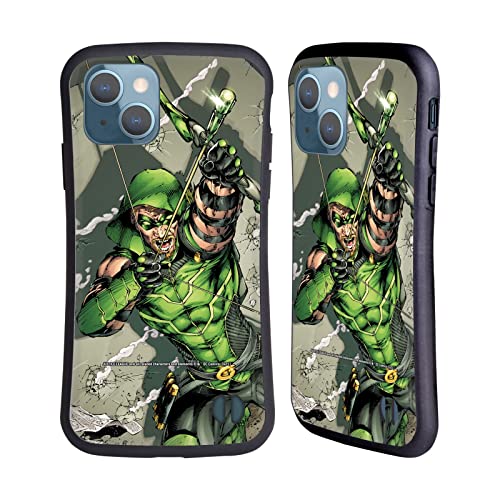 Head Case Designs Officially Licensed Justice League Dc Comics New 52 Green Arrow Comic Art Hybrid Case Compatible With Apple Iphone 13 #TOP15
