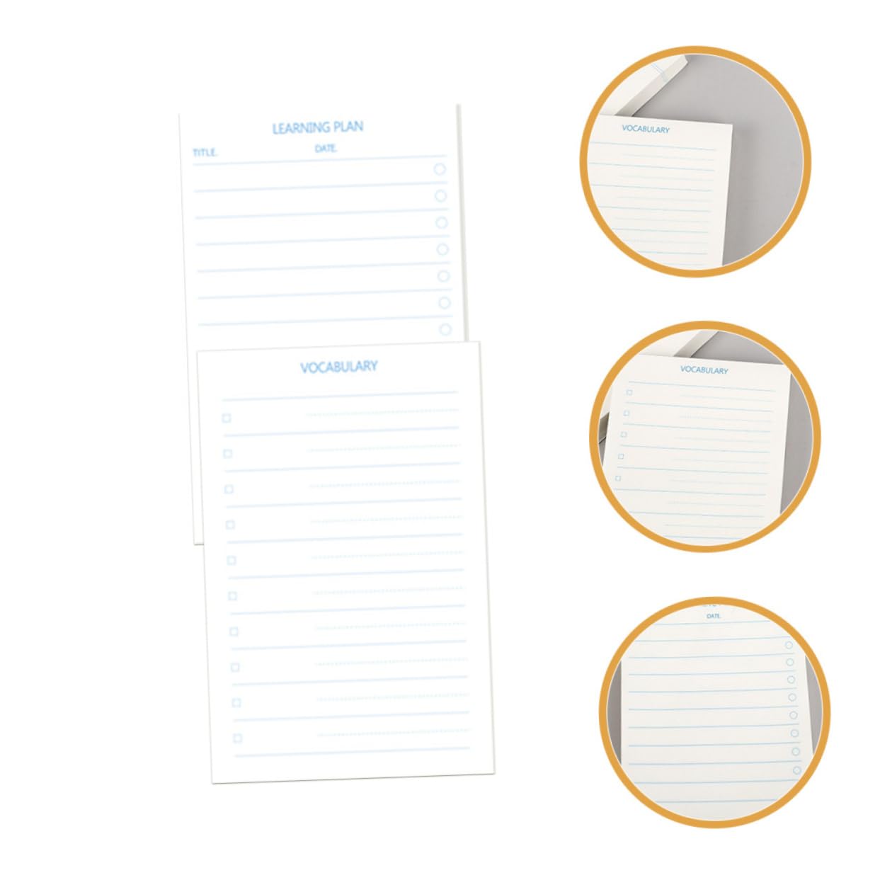 Artibetter 3 Pièces 12 bloc-notes livre de mots enfants indice bloc-notes de poche plaine blocs-notes multi-usages cahier étudiant Petit carnet Mémo petites notes de service Papier