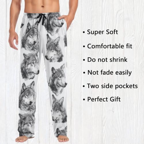 Image of Fisyme Mens Pajama Pants Men's Pajama Bottoms Soft Sleep Lounge Pj Pants