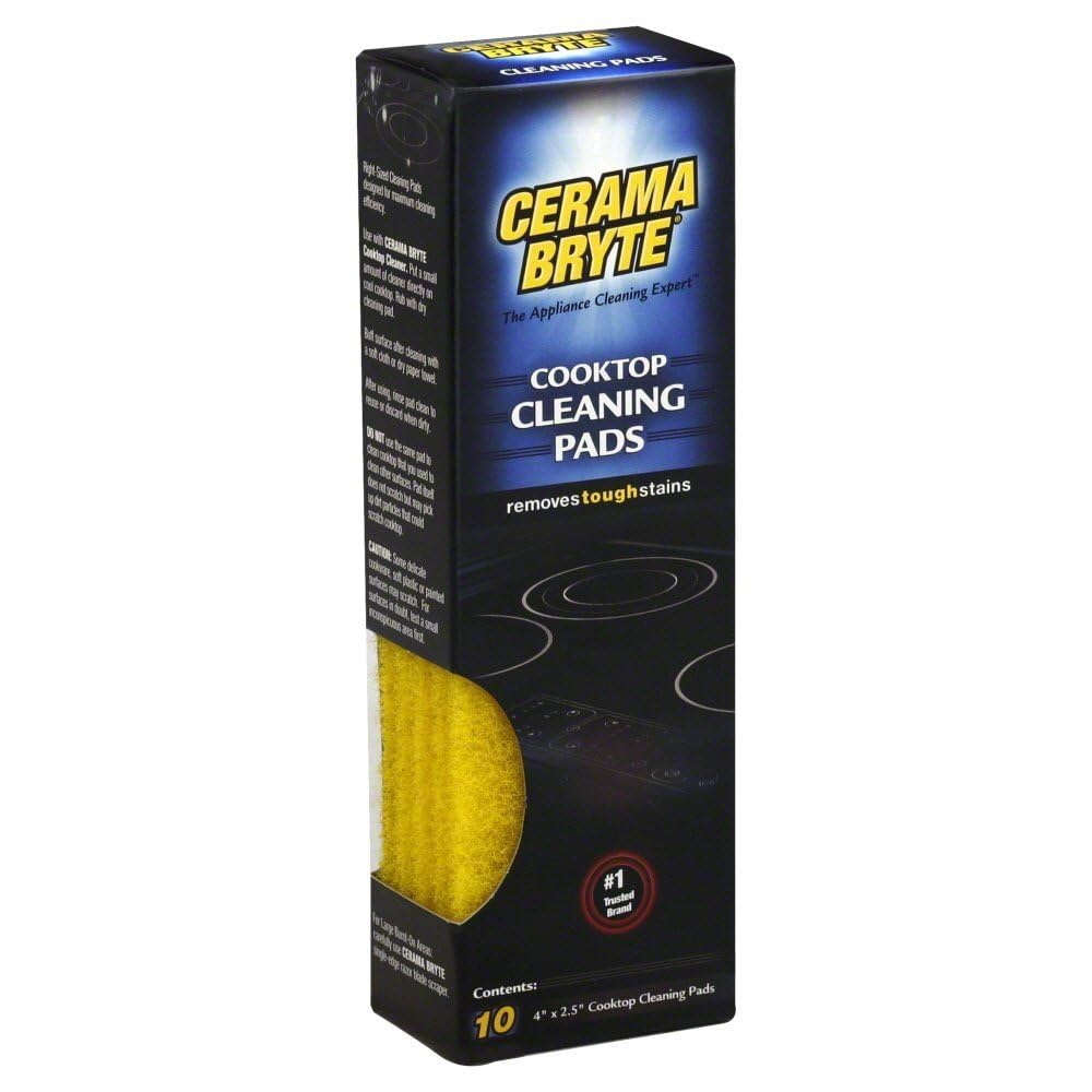 Cerama Bryte Cooktop Cleaning Pads, 10-Count