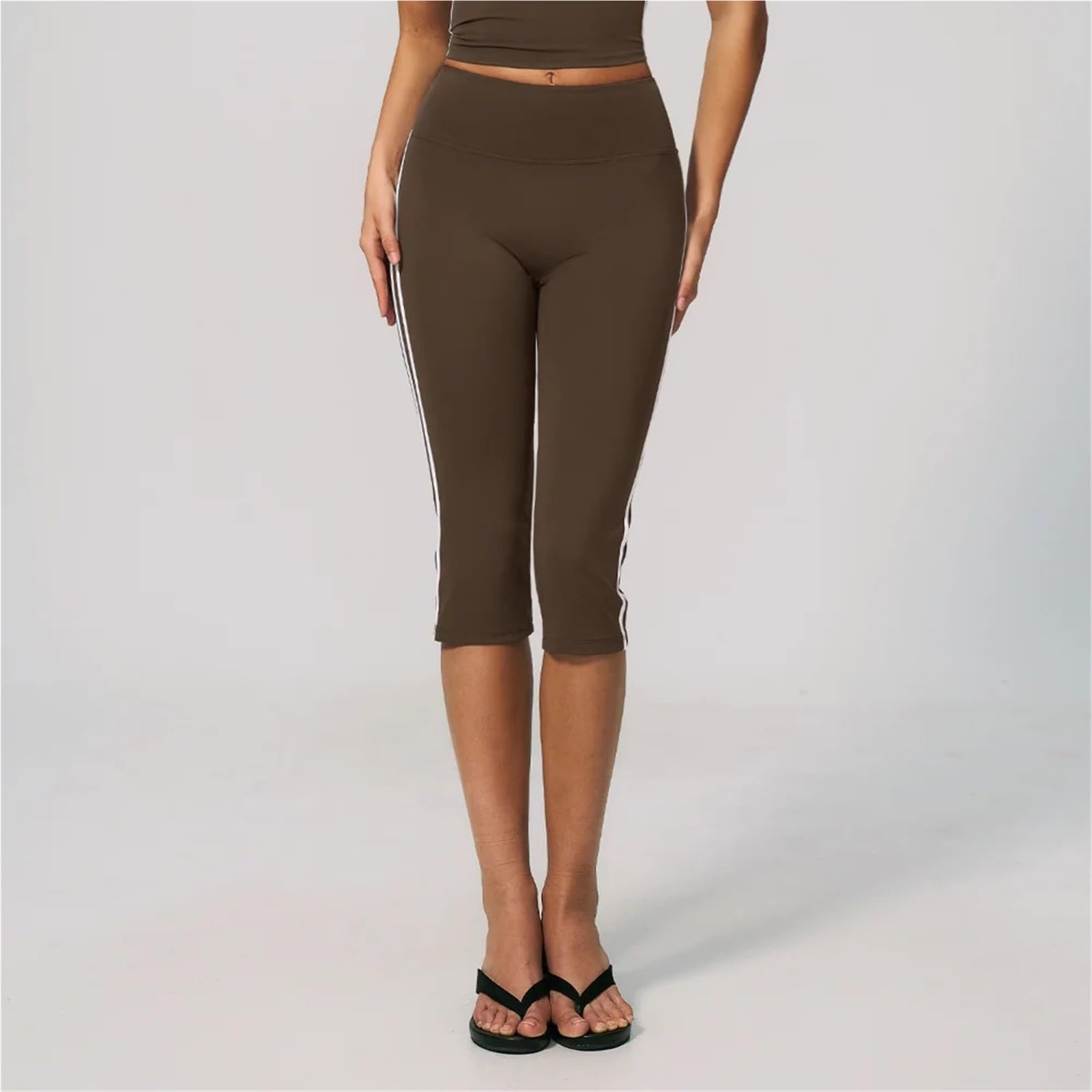 Mallas Piratas Mujer Pantalones De Yoga con Levantamiento De Cadera for Correr De Verano Leggings Capri De Cintura Alta