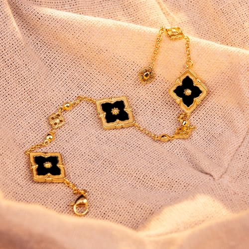 Clover Bracelets for Women - Four Leaf Clover Bracelet, Double-Sided Gold Lucky Bracelets, Birthday gift bracelet Jewelry Gifts4