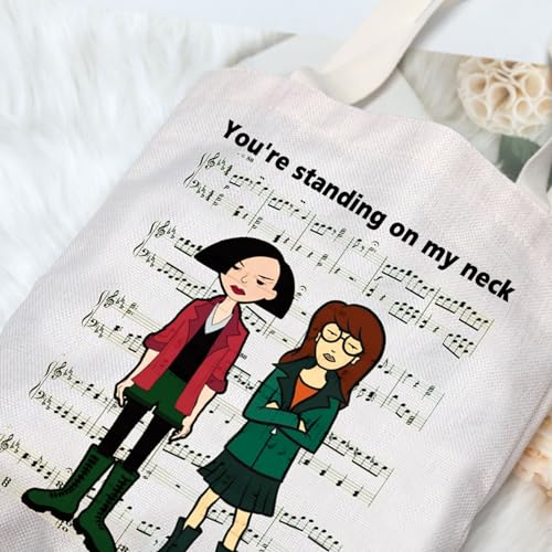 G2TUP Daria 90s TV Show Tote Bag Sister Fans Gift You're Standing On My Neck Daria Shoulder Bag Jane & Trent Merch4