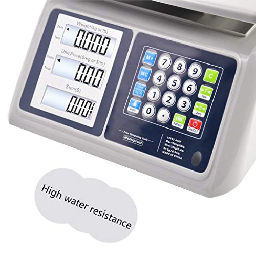 Báscula electrónica comercial 30KG/10g impermeable miniatura 3