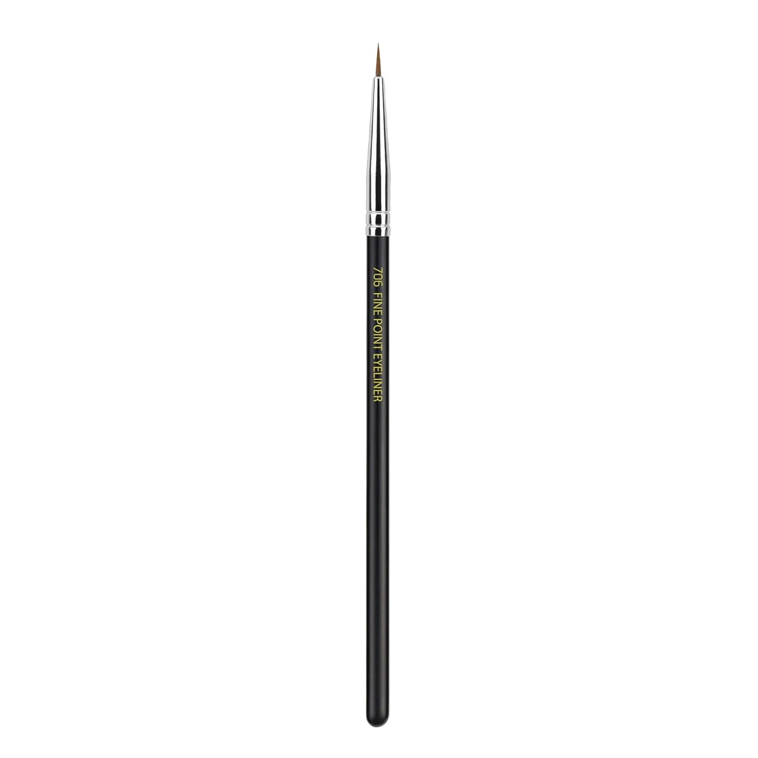 Bdellium Tools Professional Makeup Brush - Maestro Series 706 Fine Point Eyeliner - With Soft Synthetic Fibers, For Lining the Eyes (Black, 1pc) - Image 4