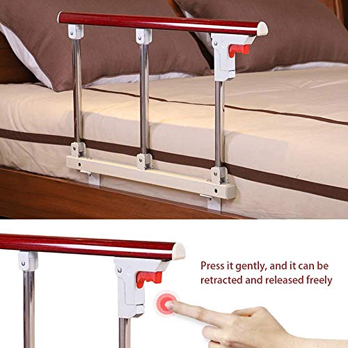 Barrière de lit de sécurité en acier pliable pour adulte