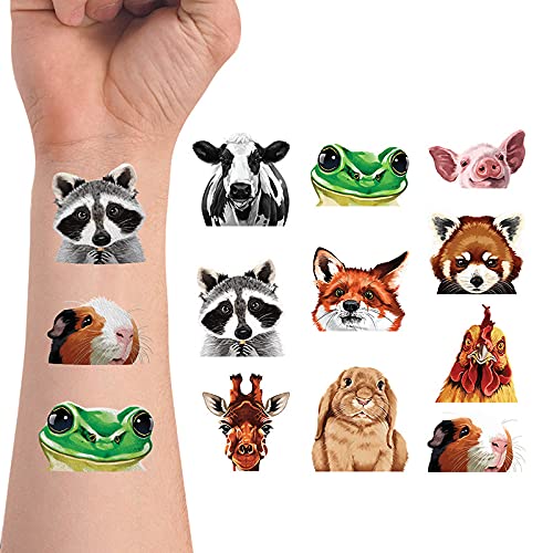 WIRESTER Calcomanías temporales de tatuaje para niñas, niños y adultos, tatuajes falsos en la cara, mano, cuello, muñeca, recuerdo de fiesta, arte