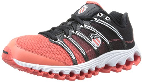 K-Swiss Women's Tubes 100 Fitness Cross-Training Shoe,Hot Coral/Black Fade,8 M US