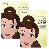 Mad Beauty 2 Count Disney Belle Princess Face Masks | 2 Sheet Facemasks 0.8 oz | Fun Spa Skincare...