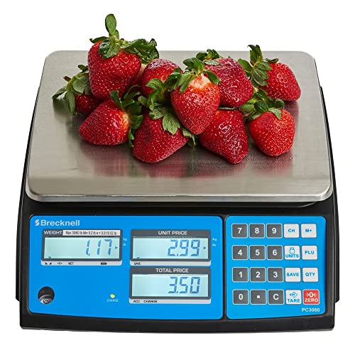 Balanza Comercial Brecknell PC3060 30/60lb LCD miniatura 6